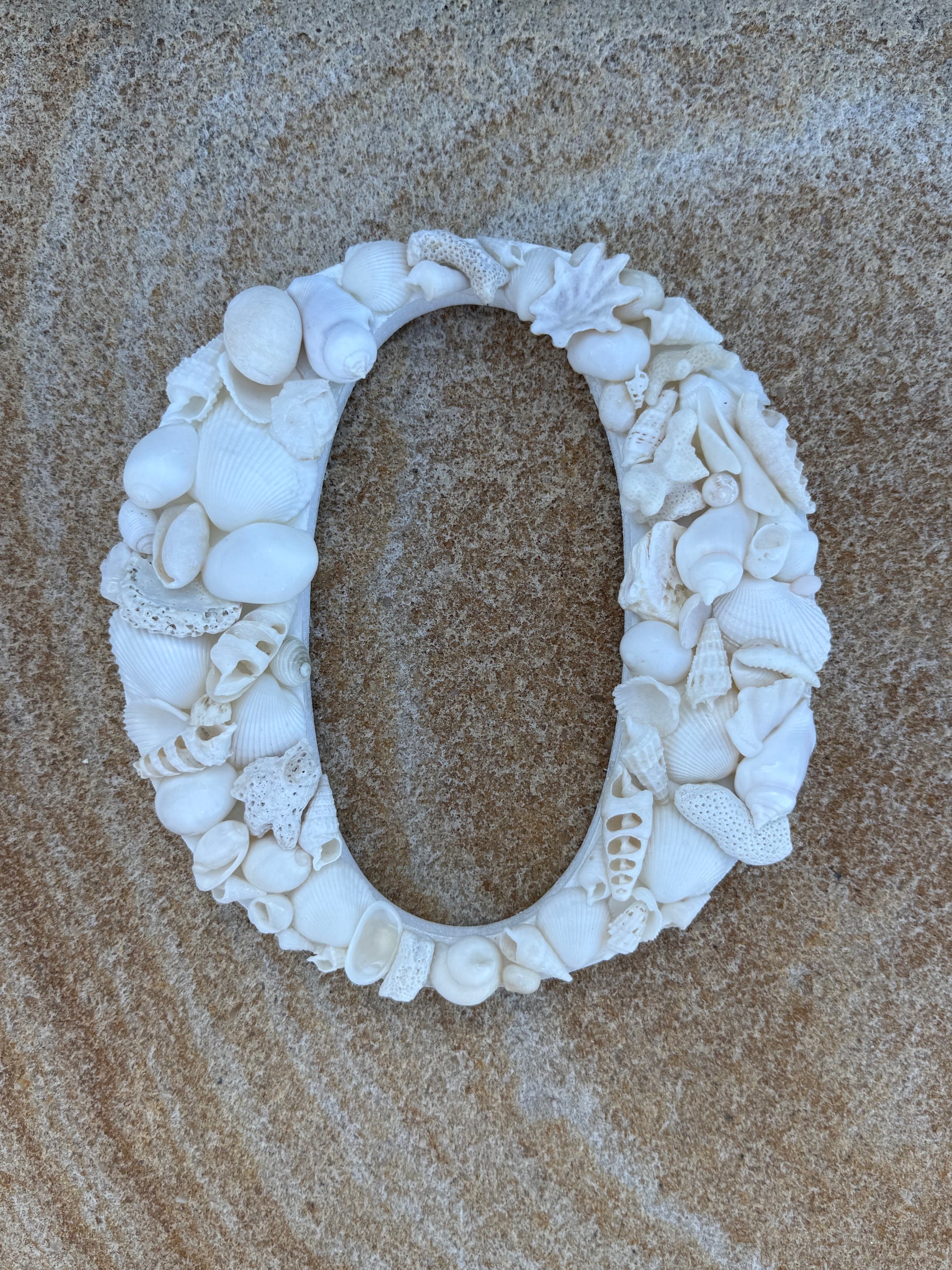 Personalised hanging letters shell art initial keepsake A - Z