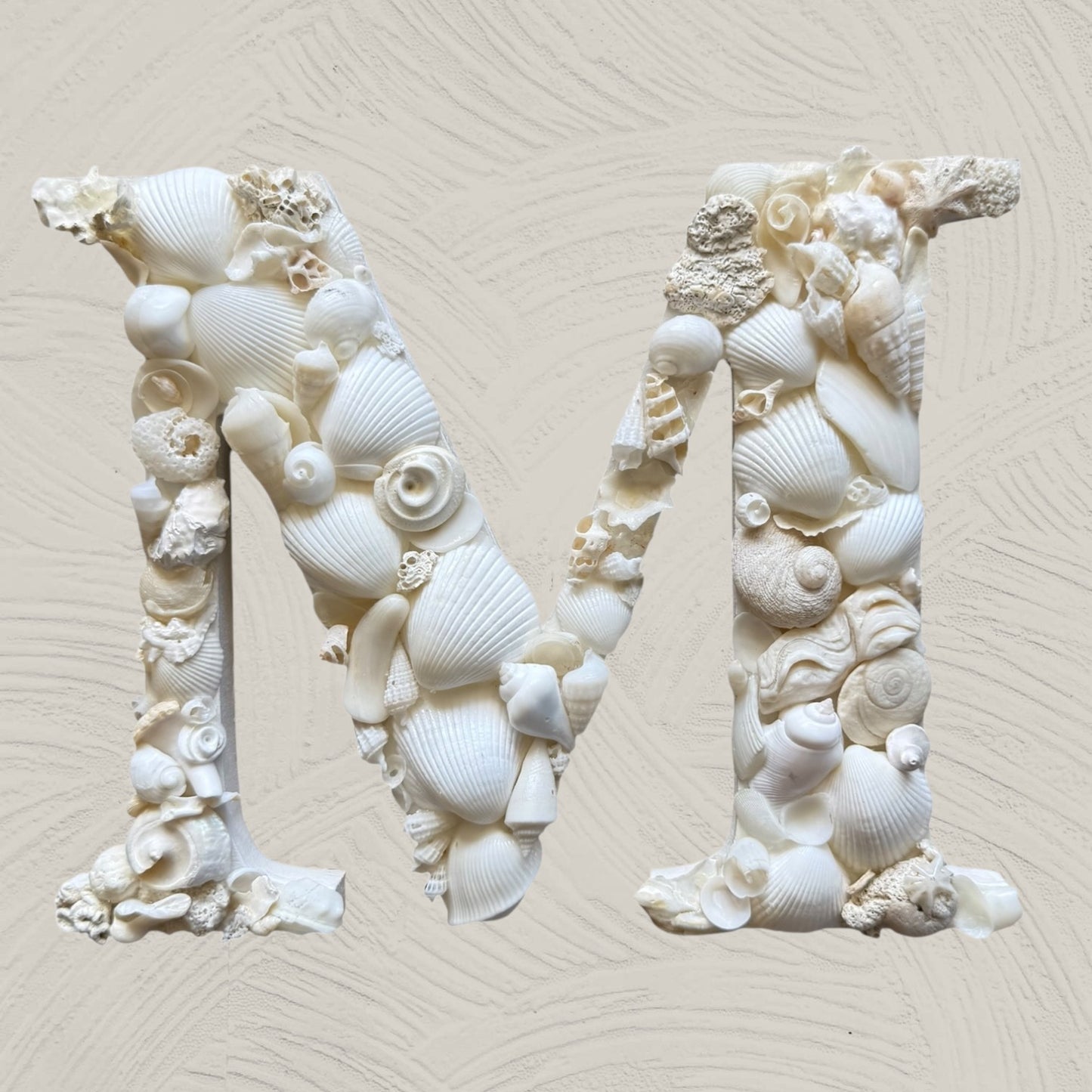 Hanging Initial Letter White Shells